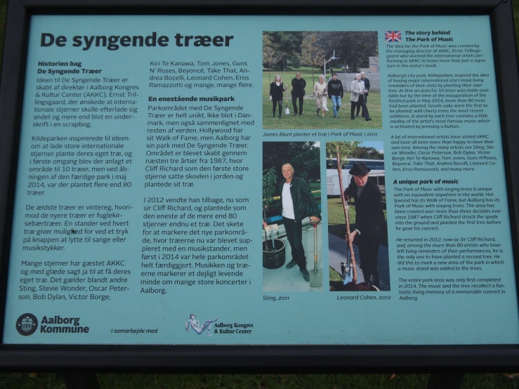 a sign displays information about the synenge trader