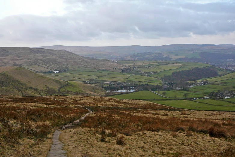 a scenic view of some hills that are not very hilly