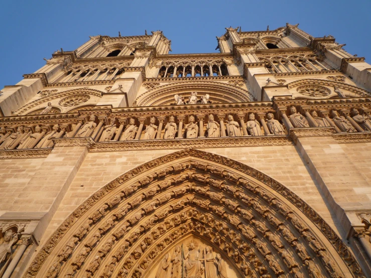 the large building is made up of many stone pieces