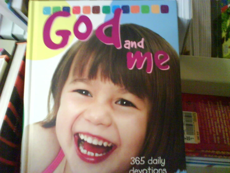 the front of the book, god and me, with an asian girl smiling
