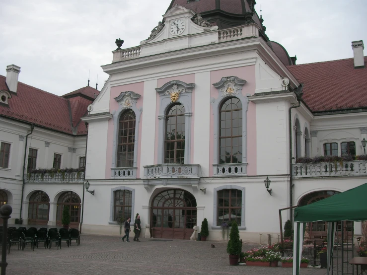 a building with a large clock on the front