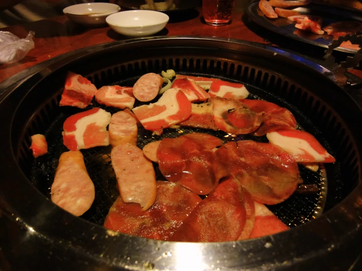 meat cooking in a pan ready to be cooked