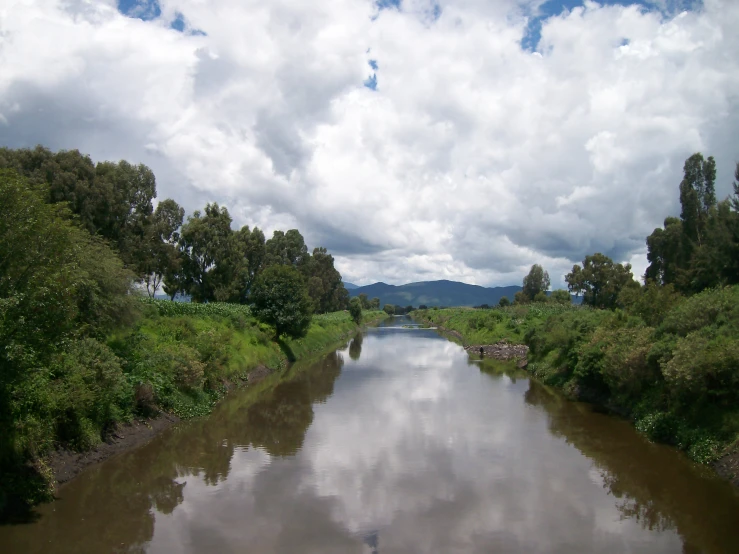 the view from a bridge of a river