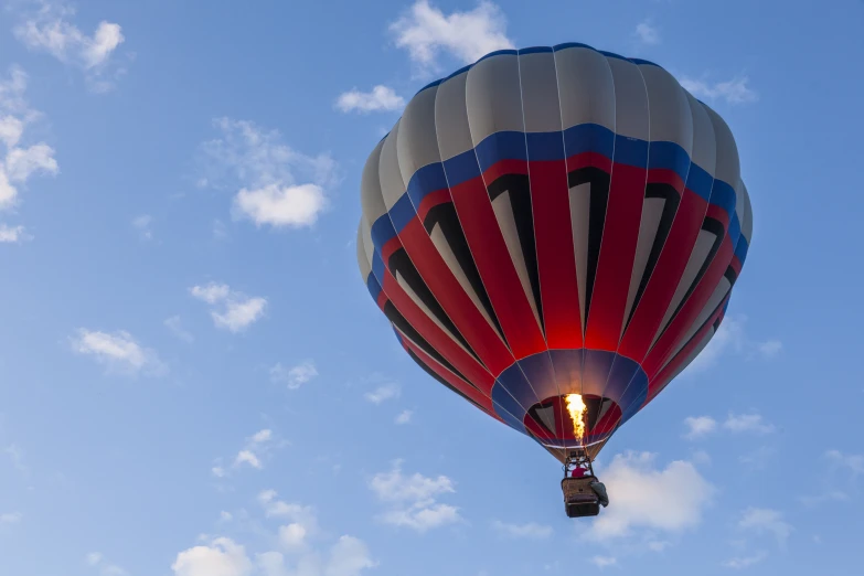 the top view of a  air balloon