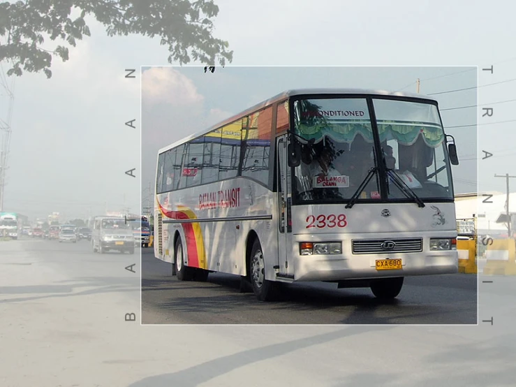 a bus that is parked in a lot