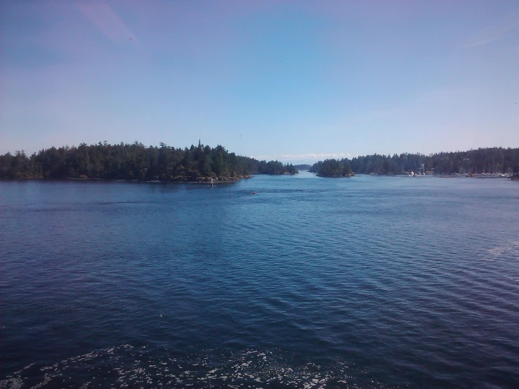 the shore line is almost empty but the water looks pretty calm