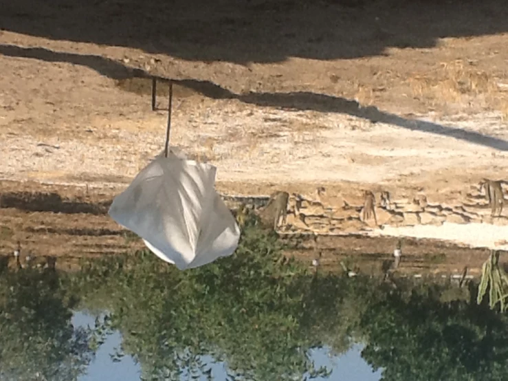 a piece of cloth is sitting on top of a table