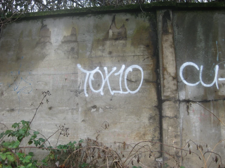 graffiti writing on a stone wall that says tokyo club
