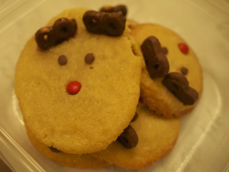 cookies are stacked up on top of each other