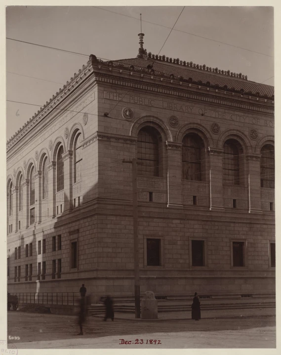 old brick building in black and white po