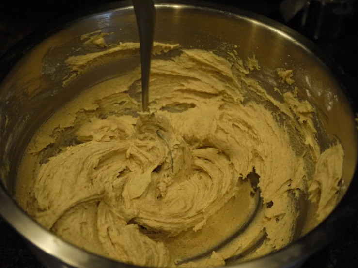 the batter for this pie is in a pan