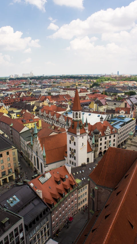 a picture of a city, taken from a high point on the phone