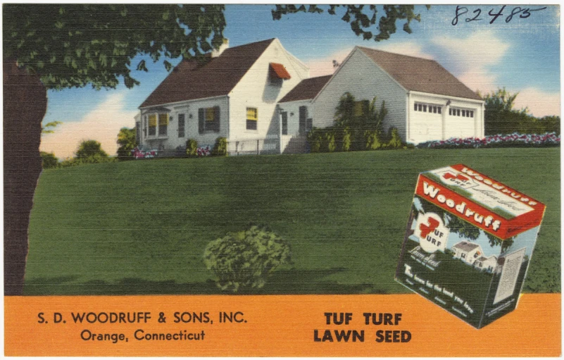 an advertit for the lawn seed company for woodruff & sons