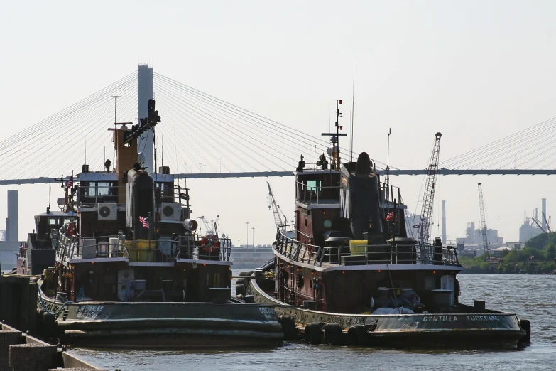 a couple of boats that are out in the water