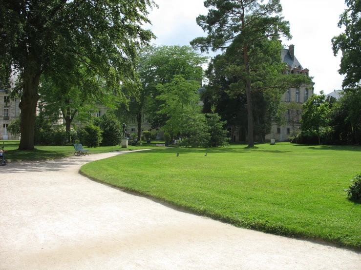 an image of a lush green park setting