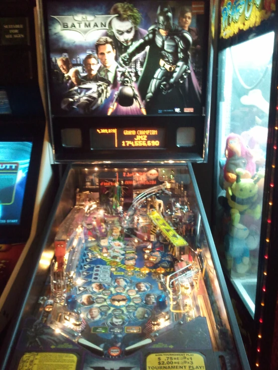 the machine is full of action movie characters