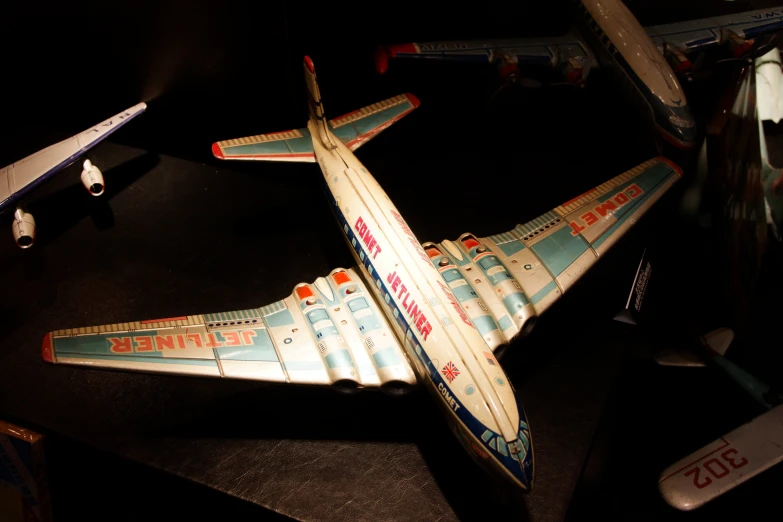 a model airplane is shown in this image