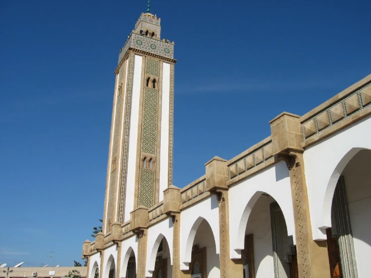 a large tower with a clock on the top