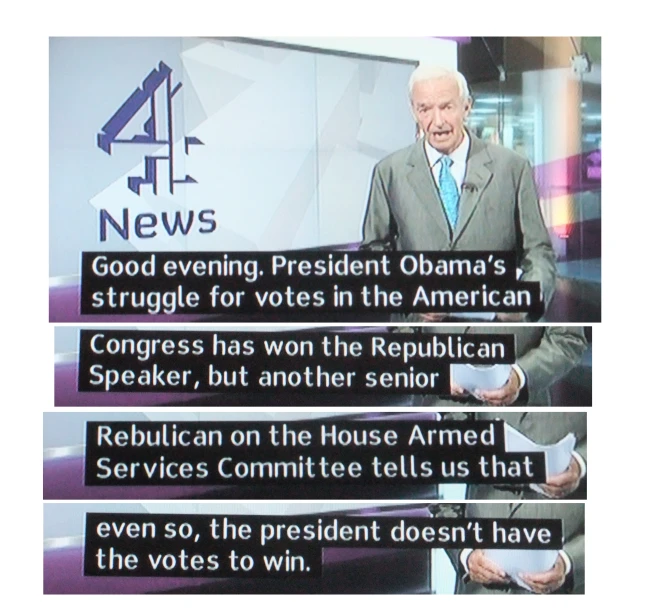 a man talking on a tv screen on the 4 - hour news