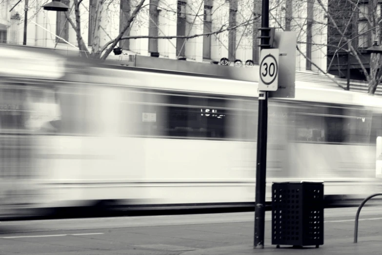 a white train with a number on the side