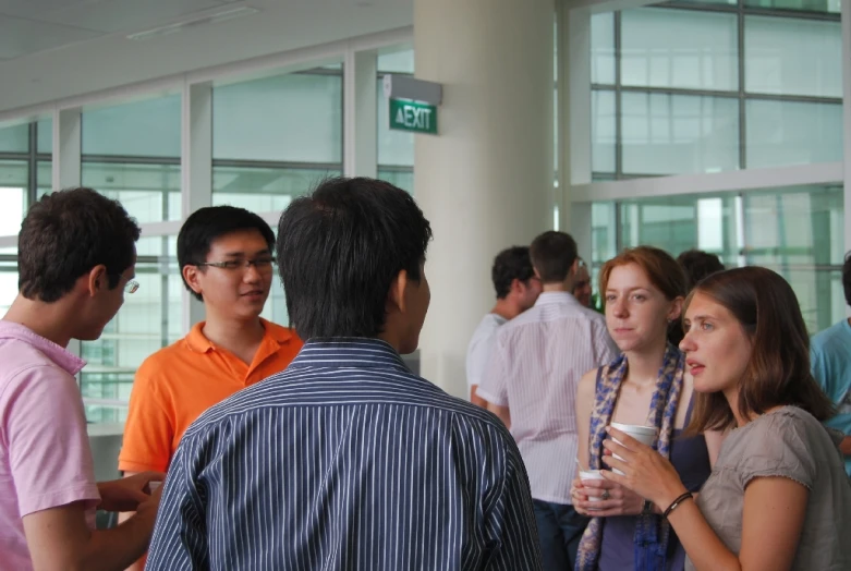 a group of people at a social event