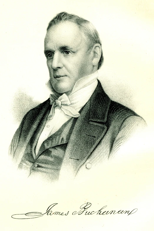 a portrait from a drawing depicting an old man