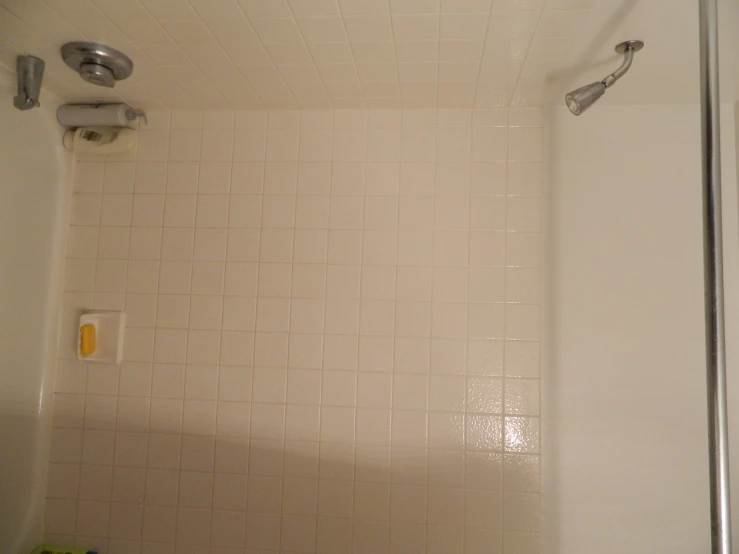 the shower area is clean and ready to use