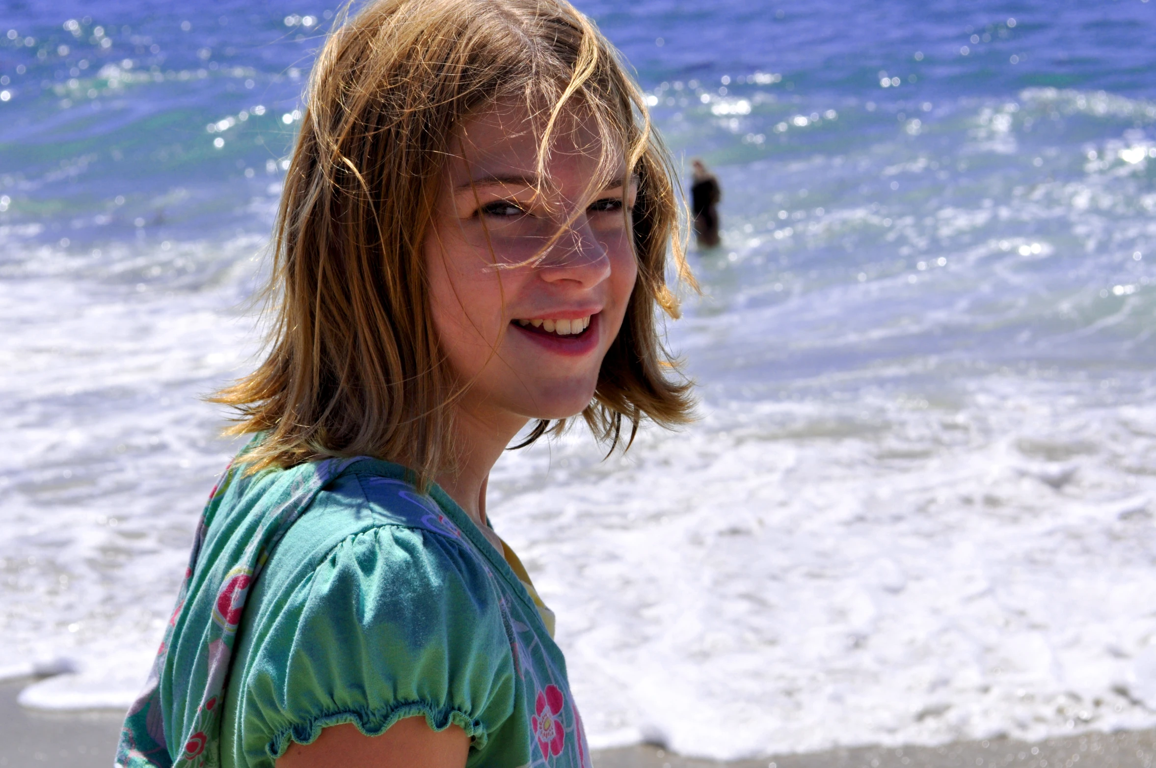 the  smiles while on the beach