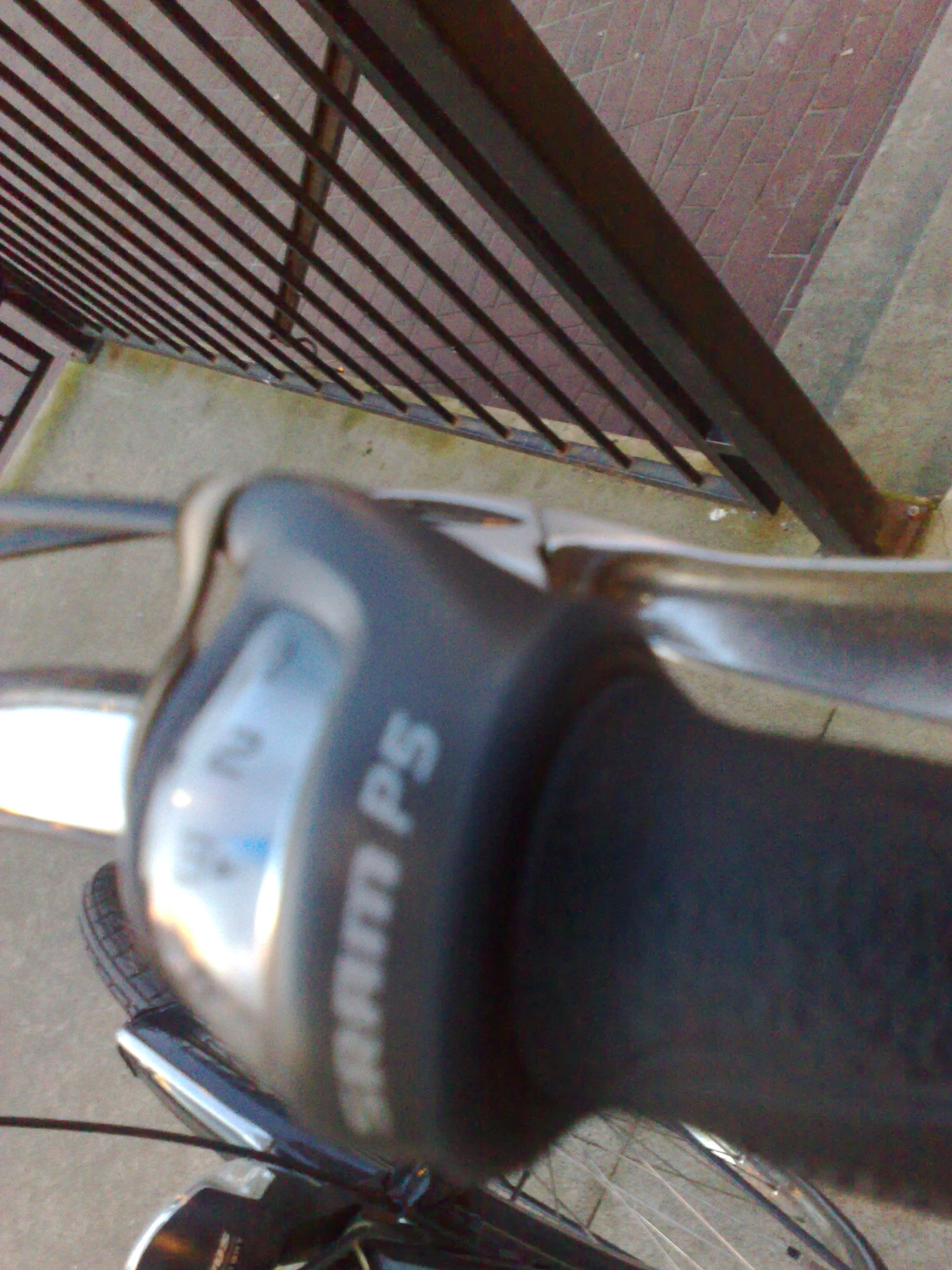 a close up of the handle bars on a bike