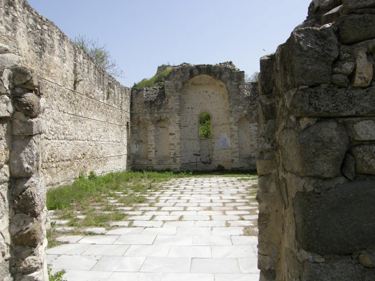 a doorway to another structure of some sort