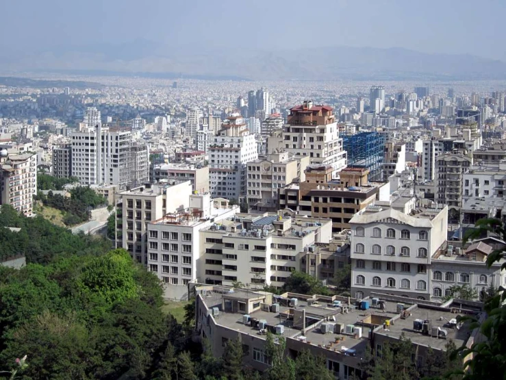 a view of the city from an overlook point