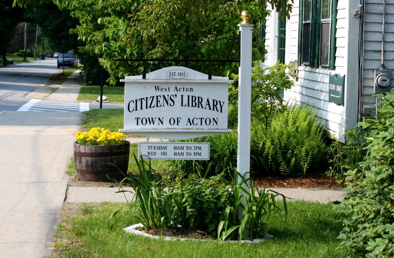 a sign for the citizen's liry town of action