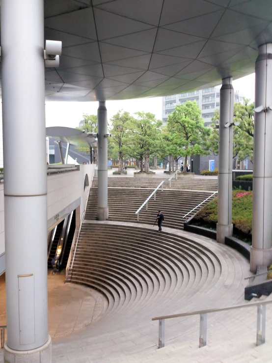 the inside of a theater or performing area