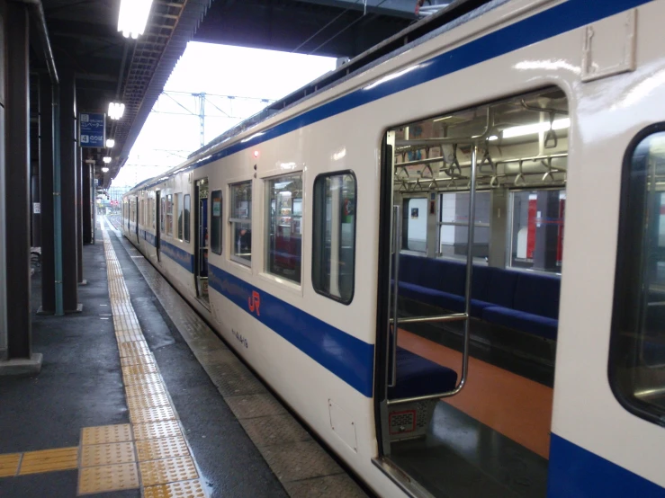 a train parked at the train station platform