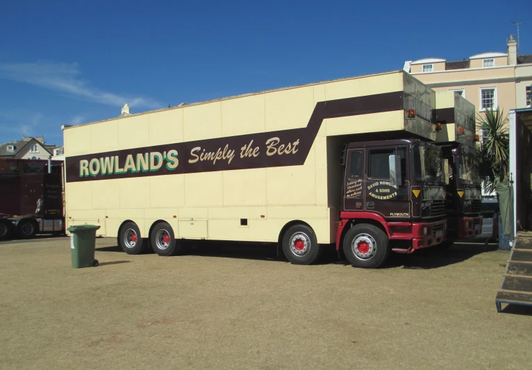 a semi truck with the words shanlands on it