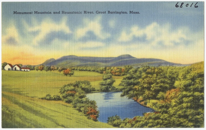 a vintage postcard of mount pleasant and scenic mineral marsh