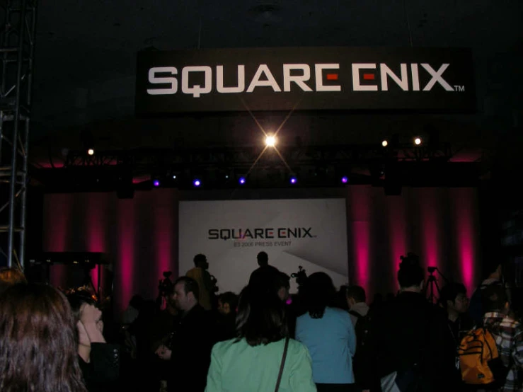 people at a square envy event at a mall