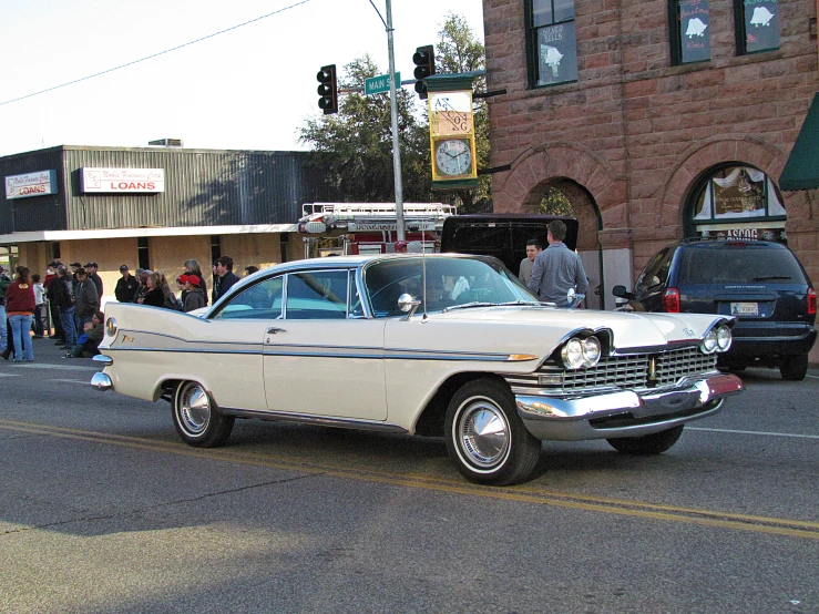 a car that is sitting in the street