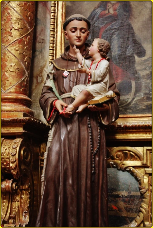 an artistic picture shows a mother and child