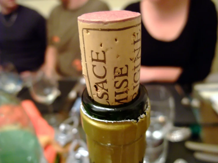 the wine cork is used as an advertit for the wine