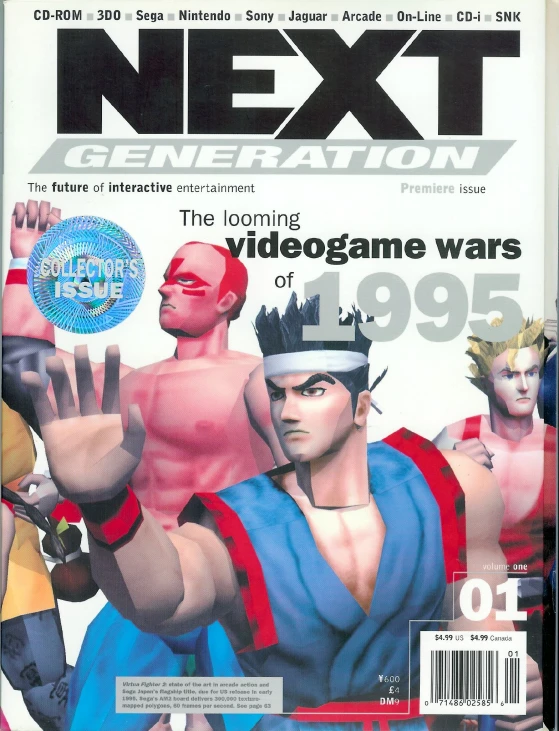 a magazine that has the cover of next generation game wars
