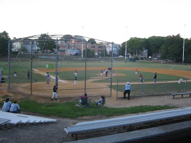 the baseball team is practicing on their pitchers mound