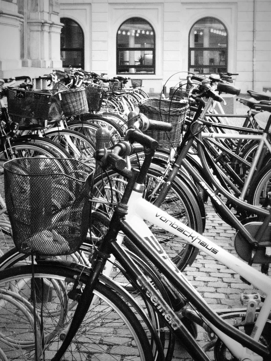 an image of bikes in black and white