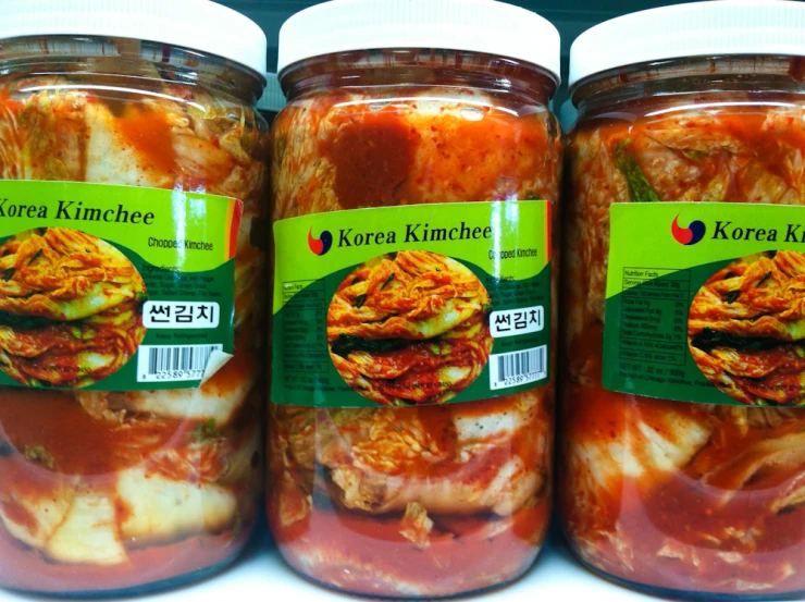 several jars of food are shown with the labels