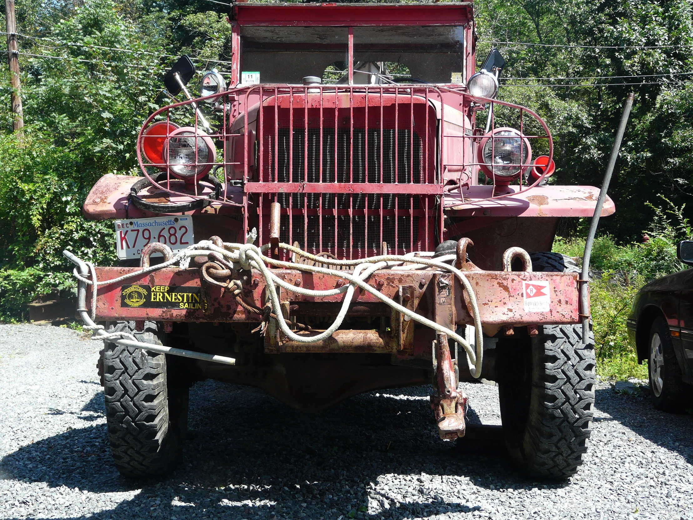 this is a truck with some big tires