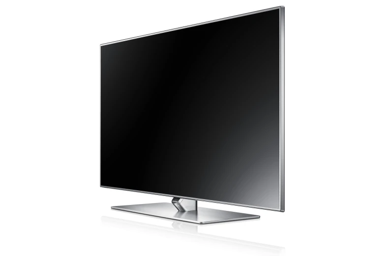 an electronic television with its display turned on