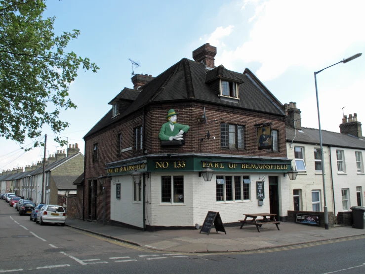 a public bar located on a corner of a street