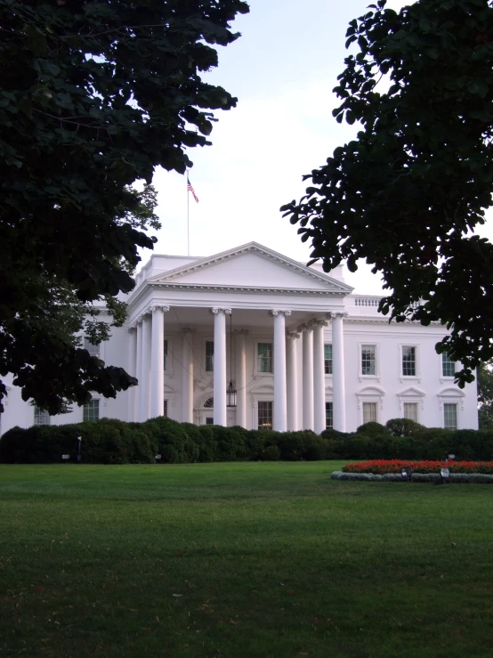 the white house is located on the south lawn