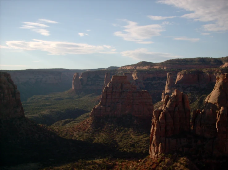 the landscape is incredible in the distance as well as rocks