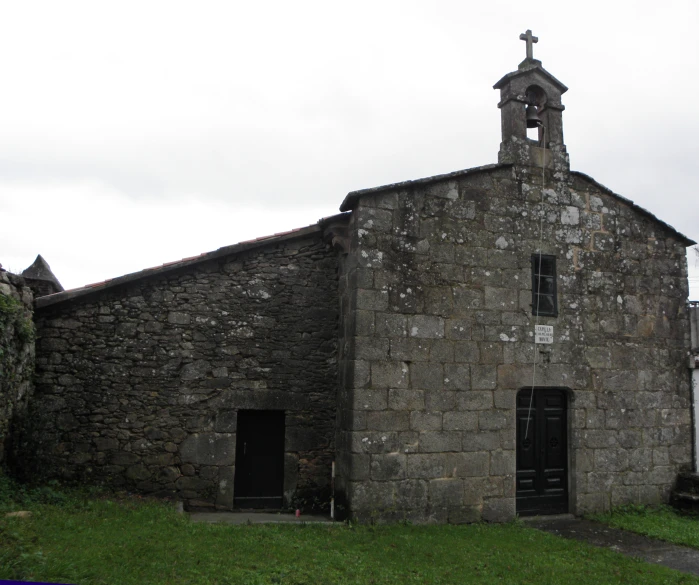 this is an old church made out of rocks